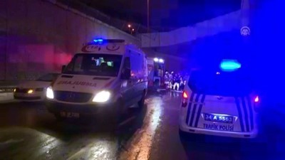 İstanbul'da Otomobil Alt Geçide Düştü Açıklaması 1 Yaralı