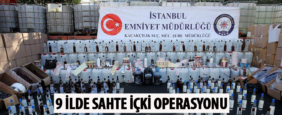 İstanbul merkezli 9 ildeki sahte içki operasyonunda gözaltı sayısı 80'e yükseldi
