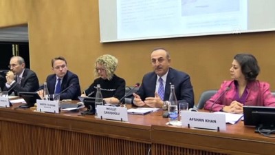 Dışişleri Bakanı Çavuşoğlu 'Suriyeli Mülteci Krizi' Panelinde Konuştu Açıklaması