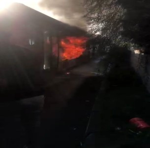 Esenyurt'ta Korkutan Otobüs Yangını