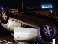 TALAT ELMAS - Otomobil köprünün beton blokuna çarptı! 3 ölü, 2 yaralı