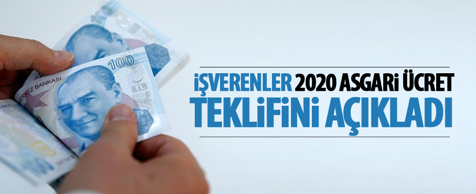 Patronlar 2020 asgari ücret teklifini açıkladı