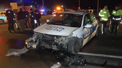 Şüpheli Aracı Kovalayan Trafik Ekibi Kaza Yaptı Açıklaması 2'Si Polis 3 Yaralı