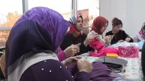 EBRU SANATı - Teröristlerin Yaktığı Halk Eğitim Merkezi Yeni Yerinde Kadınların Umudu Oldu
