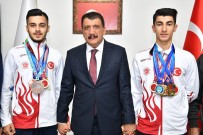 MILLI TAKıM - Başkan Gürkan, Dünya Üçüncüsü Olan Milli Sporcuyu Tebrik Etti