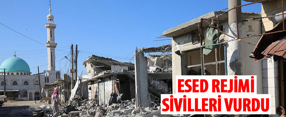 Esed rejimi İdlib'de sivil yerleşimleri vurdu: 12 ölü