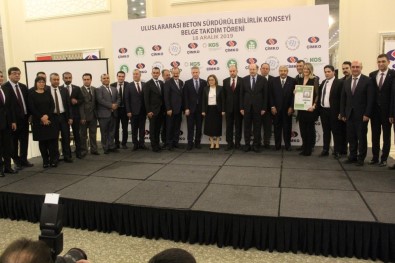 ÇİMKO Çimento'ya 'Kaynakların Sorumlu Kullanımı' Sertifikası