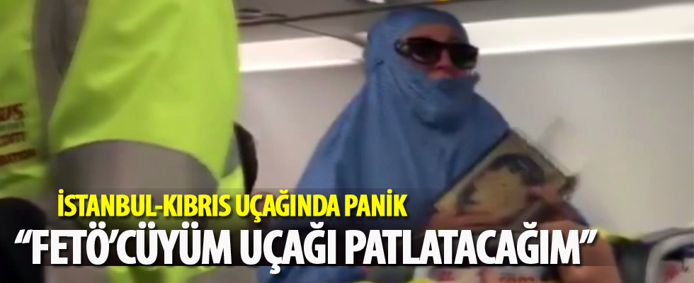 Kıbrıs uçağında panik anları