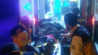 HıZLı TREN - Raydan Çıkan Tren Çekicisi Devrildi Açıklaması 3 Yaralı