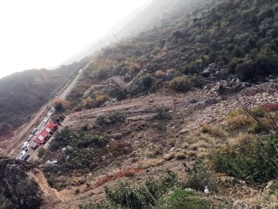 Uçuruma Yuvarlanan Otomobilin Sürücüsü Ağır Yaralandı