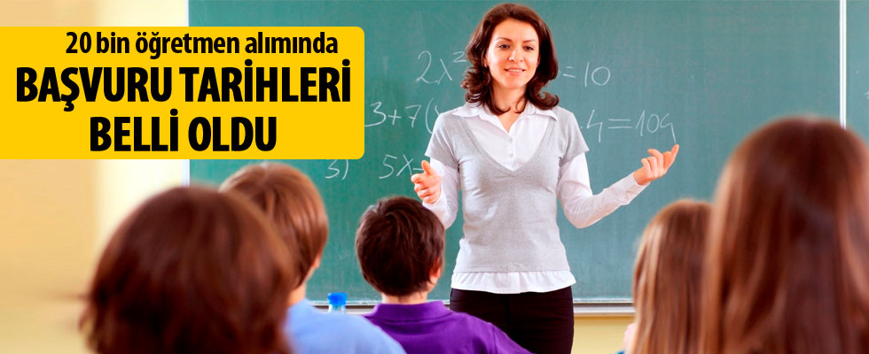 20 bin sözleşmeli öğretmen alımı için başvuru tarihleri belli oldu