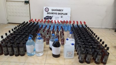 Gaziantep'te 204 Şişe Kaçak Alkol Ele Geçirildi