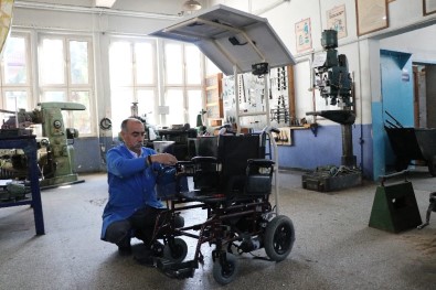 (Özel) Bolu'da, Engelliler İçin Güneş Panelli Engelli Aracı Tasarlandı