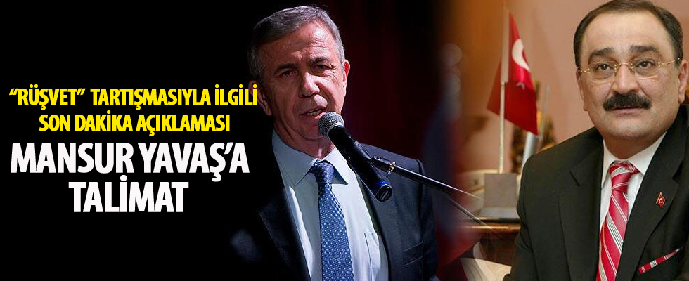 'Rüşvet' tartışmasıyla ilgili son dakika açıklaması! Kılıçdaroğlu'ndan Yavaş'a talimat