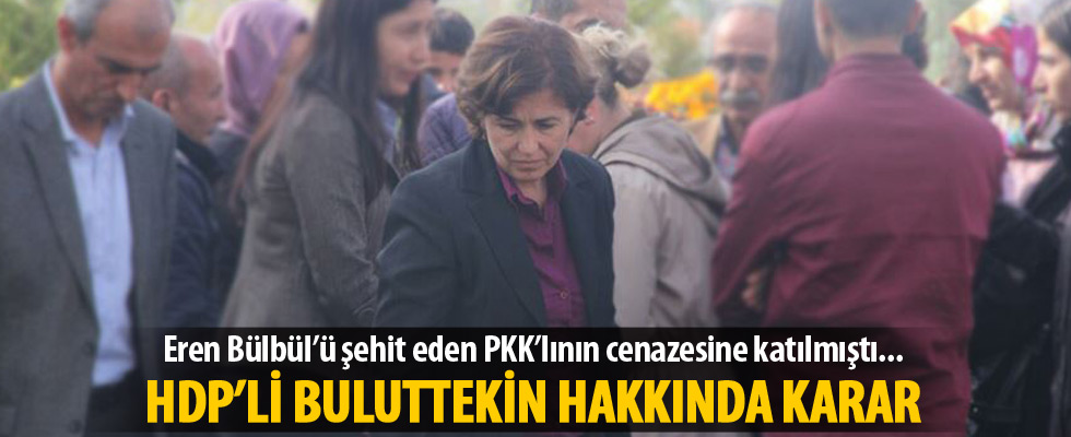 Eren Bülbül'ü şehit eden PKK'lı teröristin cenazesine katılan HDP'li başkan tutuklandı