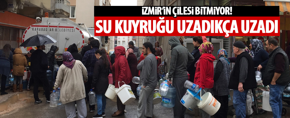 İzmirliler su kuyruğunda!