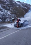 ULUPıNAR - Lüks Otomobilde Çıkan Yangın Korkuttu