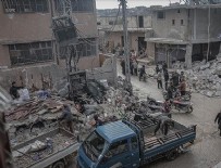 KAÇıŞ - Rusya'nın İdlib'e saldırılarında 9 sivil hayatını kaybetti