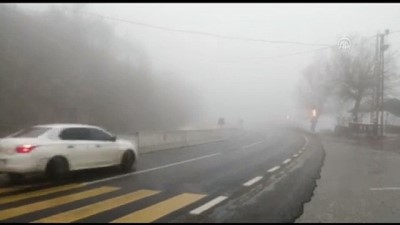 Bolu Dağı'nda Sağanak Ve Sis Etkili Oluyor