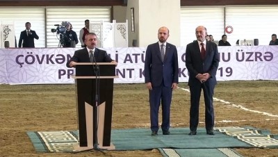 Dünya Etnospor Konfederasyonu Başkanı Bilal Erdoğan, Azerbaycan'da