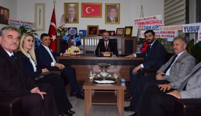 Erbaş Ve Yıldırım'dan Ceyhun'a Tebrik Ziyareti