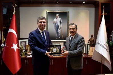 Başkan Ataç, Burdur Belediye Başkanı Ercengiz'i Ağırladı