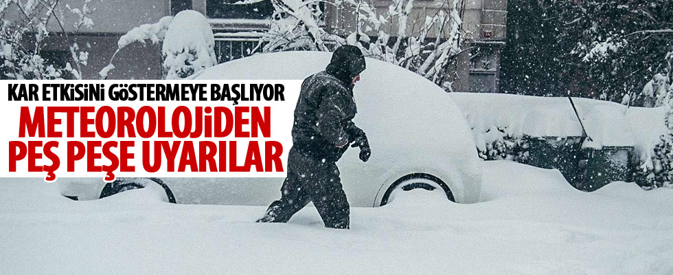 Birçok il için kar uyarısı!