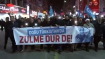 Elazığ'da Doğu Türkistan İçin 'Sessiz Çığlık' Yürüyüşü