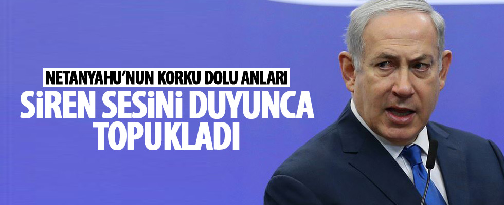 Netanyahu mitingi bırakıp kaçtı!