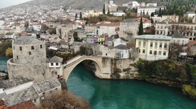 Tarihi Mostar Mostar'dan Kartpostallık Görüntüler