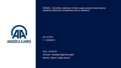 Denizli'de 12 Suçtan Aranan Hırsızlık Zanlısı Yakaladı