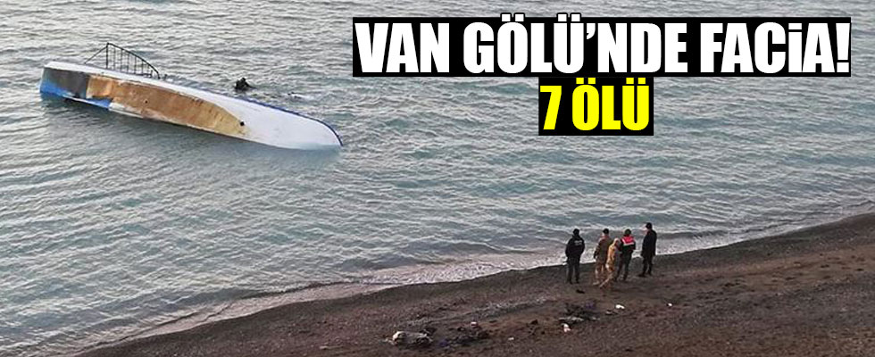 Van Gölü'nde düzensiz göçmenleri taşıyan tekne battı