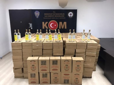 Antalya'da Yüklü Miktarda Sahte İçki Ele Geçirildi