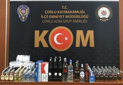 Çorlu Ve Ergene'de Kaçak İçki Operasyonu