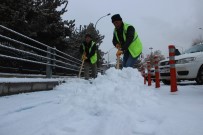 DOĞU ANADOLU - Erzurum Kar Yağışıyla Birlikte Beyaz Örtüyle Kaplandı