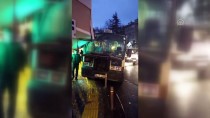 GENÇ OSMAN - Güngören'de Binanın Duvarına Çarpan Minibüsteki 3 Yolcu Yaralandı