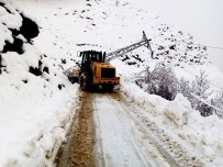 HEKİMHAN - Kar Nedeniyle 205 Mahalle Yolu Ulaşıma Kapandı