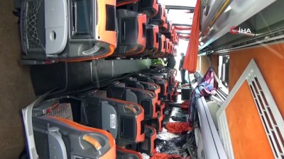 Karaman'da Yolcu Otobüsü Devrildi Açıklaması 22 Yaralı
