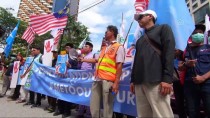 UYGUR TÜRKLERİ - Malezya'da Uygur Türklerine Destek Gösterisi