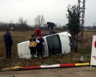 Tekirdağ'da Hafif Ticari Araç Tarlaya Savruldu Açıklaması 1 Yaralı