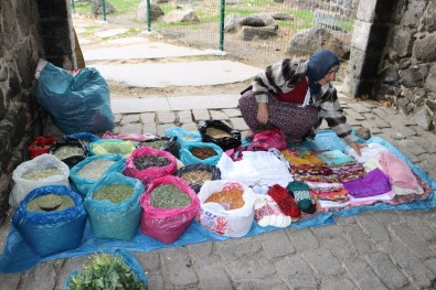 Dağda Topladığı Bitkisel Ürünler Ve Çeyizliklerle Geçimini Sağlıyor