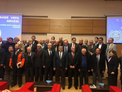 Kayseri Spor Adamları Derneği'nin 7. Vefa Gecesi Düzenlendi