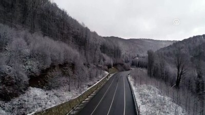 Kırklareli'nin Yüksek Kesimlerinde Kar Yağışı Başladı