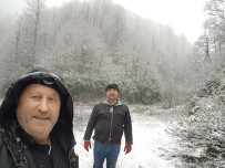 GÖKTEPE - Akçakoca'da İlk Kar Yüksek Kesimlere Düştü