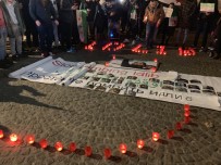 PROTESTO - Amsterdam'da İdlib'deki Saldırılar Protesto Edildi