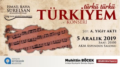 Büyükşehir'den, 'Türkü Türkü Türkiye'm Konseri'