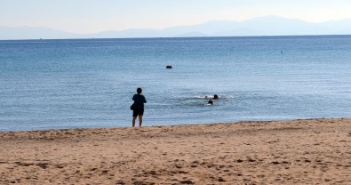 Didim'de Aralık Ayında Deniz Keyfi