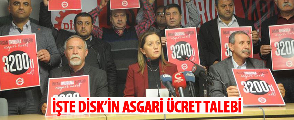 DİSK, 2020 asgari ücret talebini açıkladı