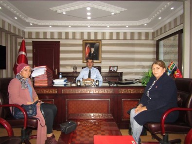 MHP'li Başkan Asiye Bulundu, Kaymakam Köksal'ı Ziyaret Etti