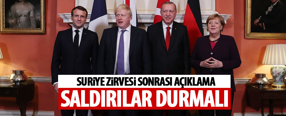 Suriye zirvesi sonrası açıklama!